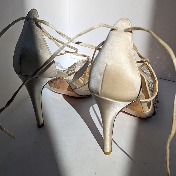 Bella Belle Florence Crystal Embellished Wedding Heels - Picture 2 of 3